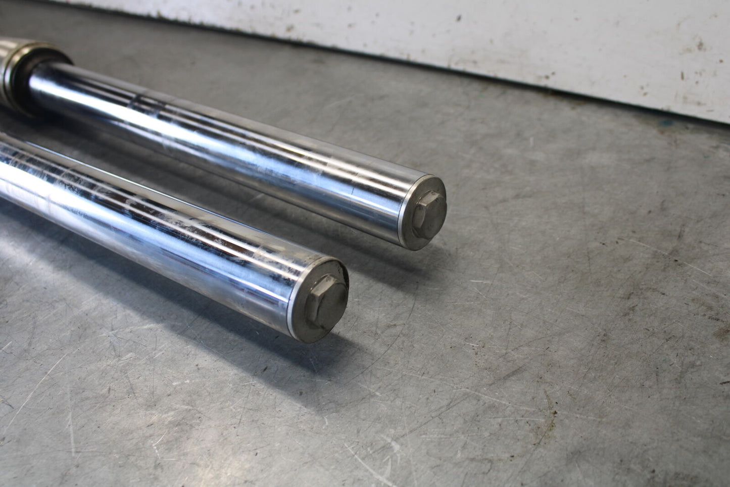 99-00 YAMAHA V STAR 1100 FRONT FORKS SHOCK SUSPENSION SET PAIR BB711