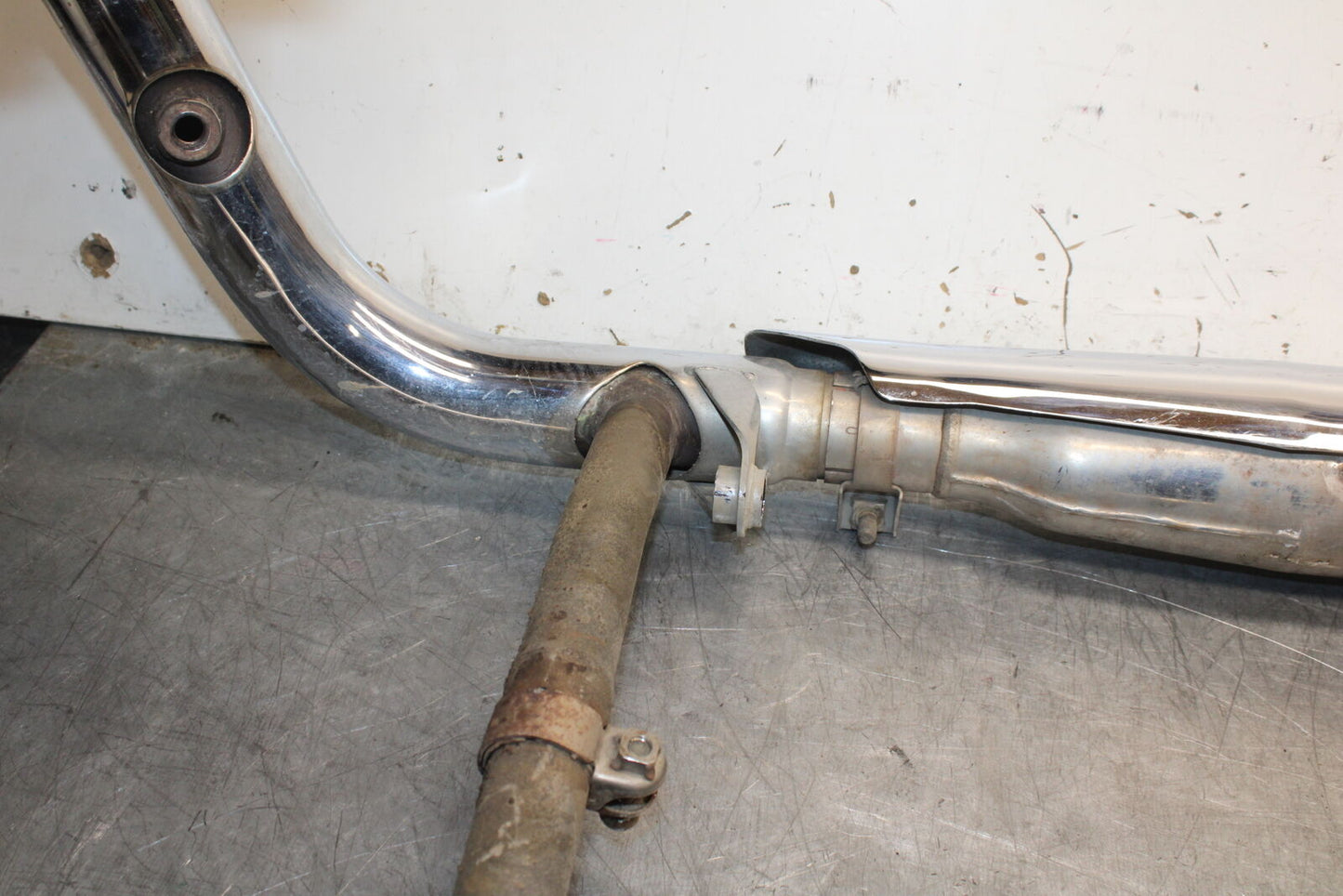 14-16 TRIUMPH AMERICA LT FULL EXHAUST HEADERS SILENCER PIPE BB720