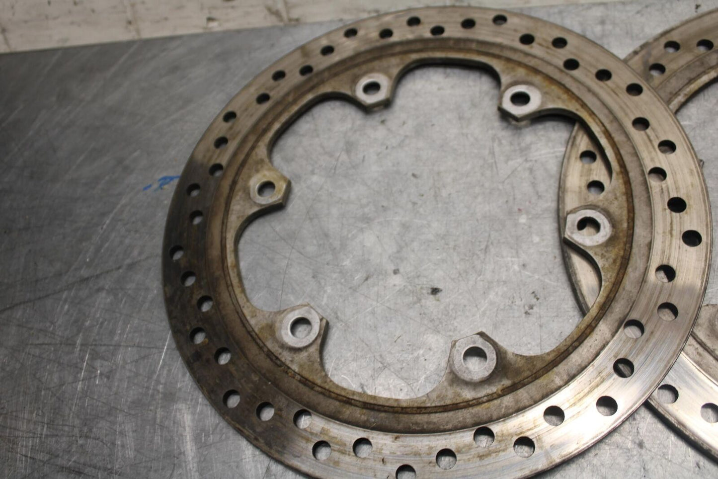 1992 Honda CBR600F2 FRONT LEFT RIGHT BRAKE ROTORS DISCS 45251-MV9-000 BB40