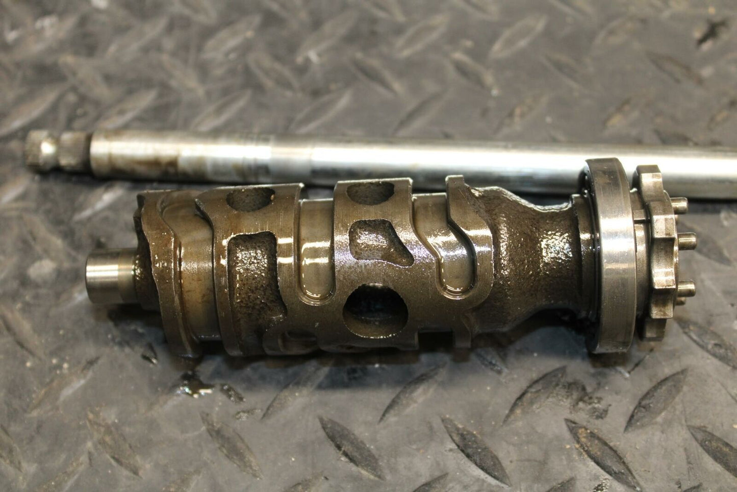98 HONDA CBR600F3 ENGINE TRANSMISSION GEAR SHIFT SHIFTER CAM DRUM BB201