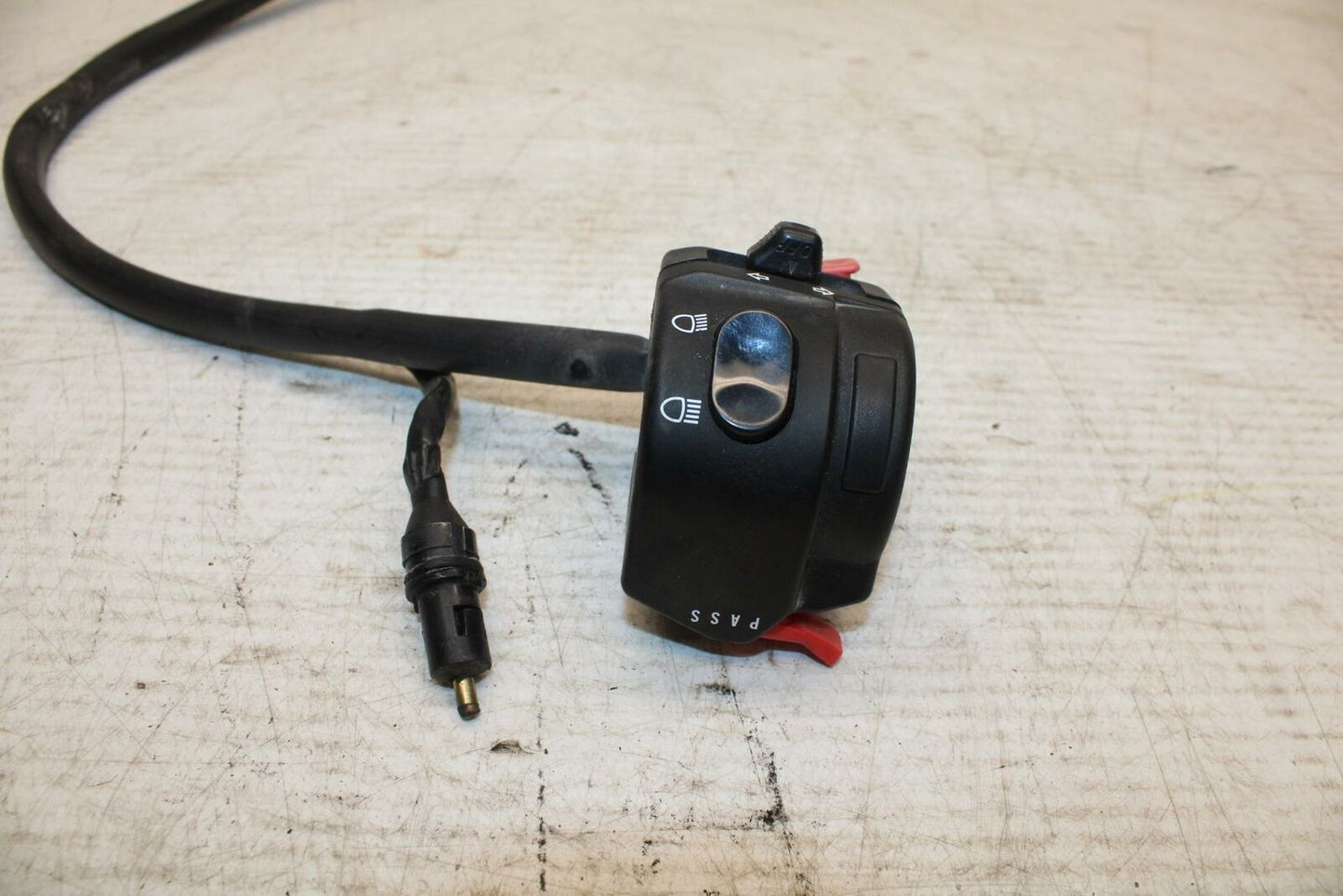 08-11 TRIUMPH SPEED TRIPLE LEFT CLIP ON HANDLE HORN SIGNALS SWITCH BB366