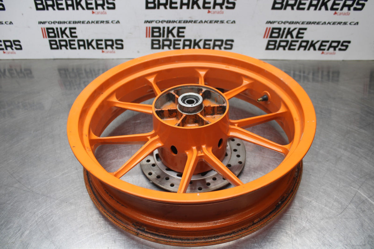 13-16 KTM 390 DUKE REAR WHEEL BACK RIM & ROTOR BB815