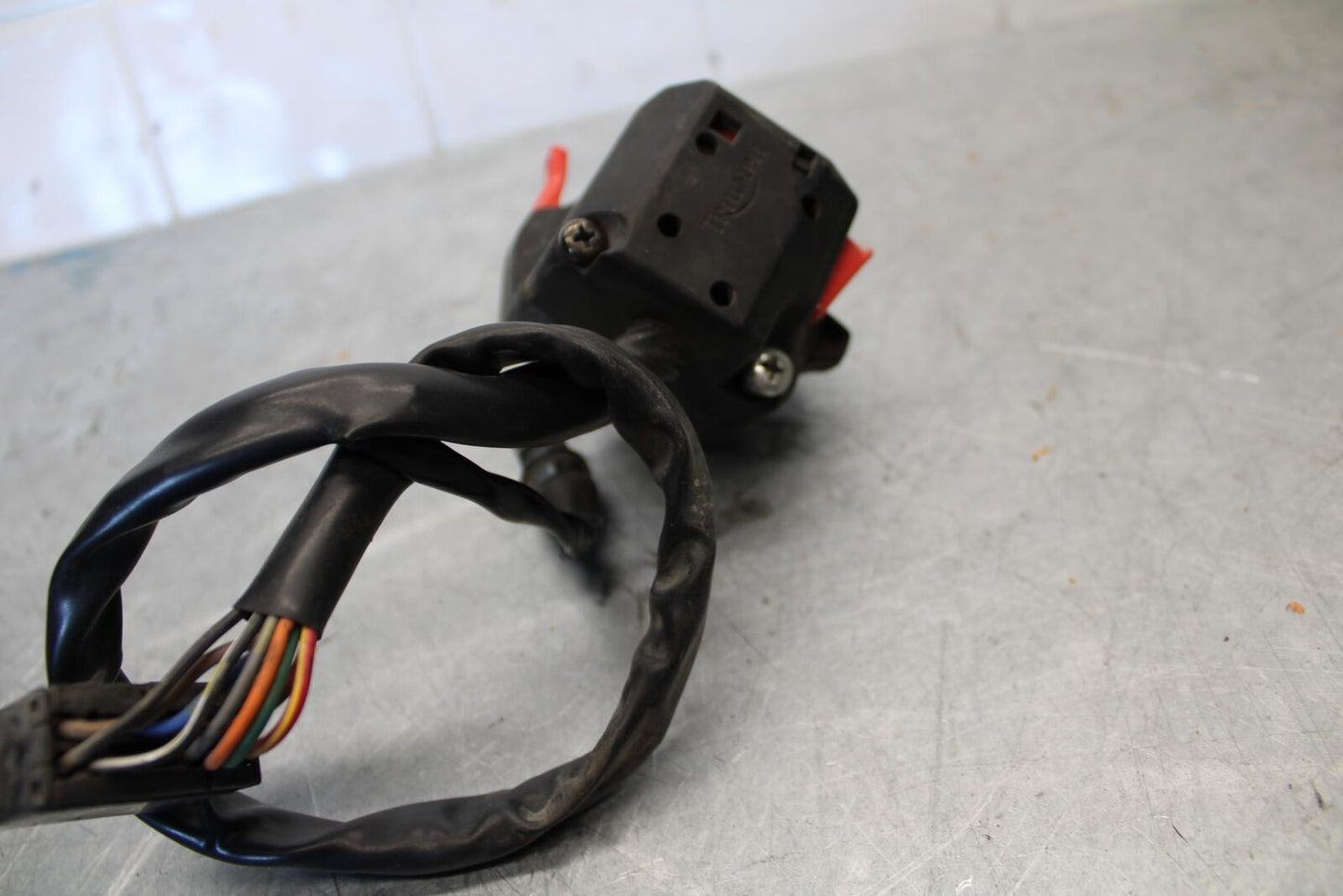 2006 Triumph Daytona 675 Triple LEFT CLIP ON HANDLE HORN SIGNALS SWITCH BB434