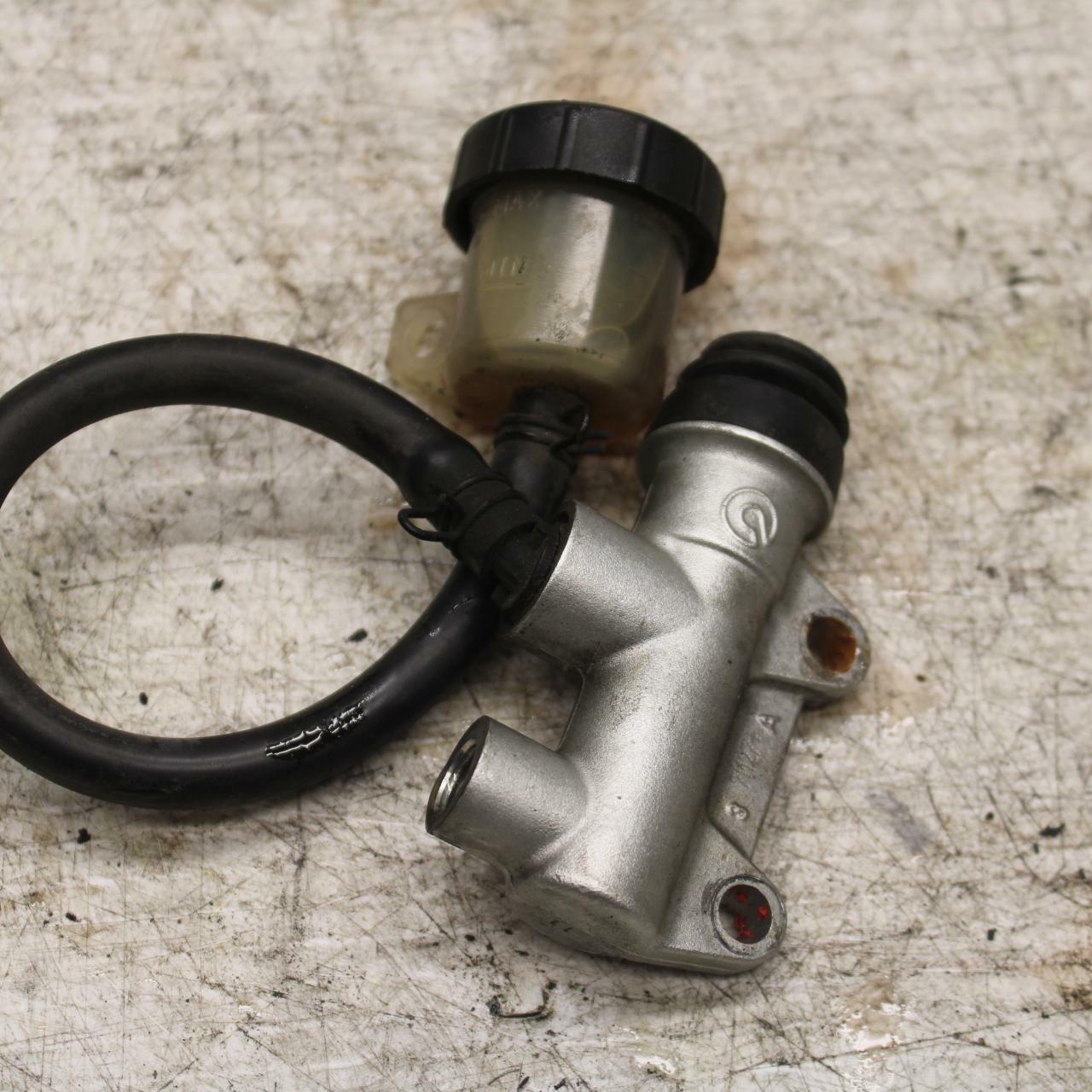08-10 DUCATI 848 REAR BACK BRAKE MASTER CYLINDER W RESERVOIR BB369
