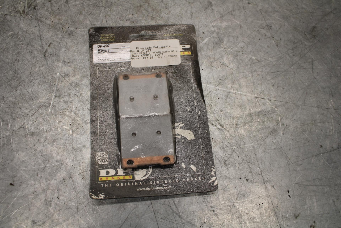 1997 Suzuki GSXR750 REAR BACK BRAKE PAD DP BB527