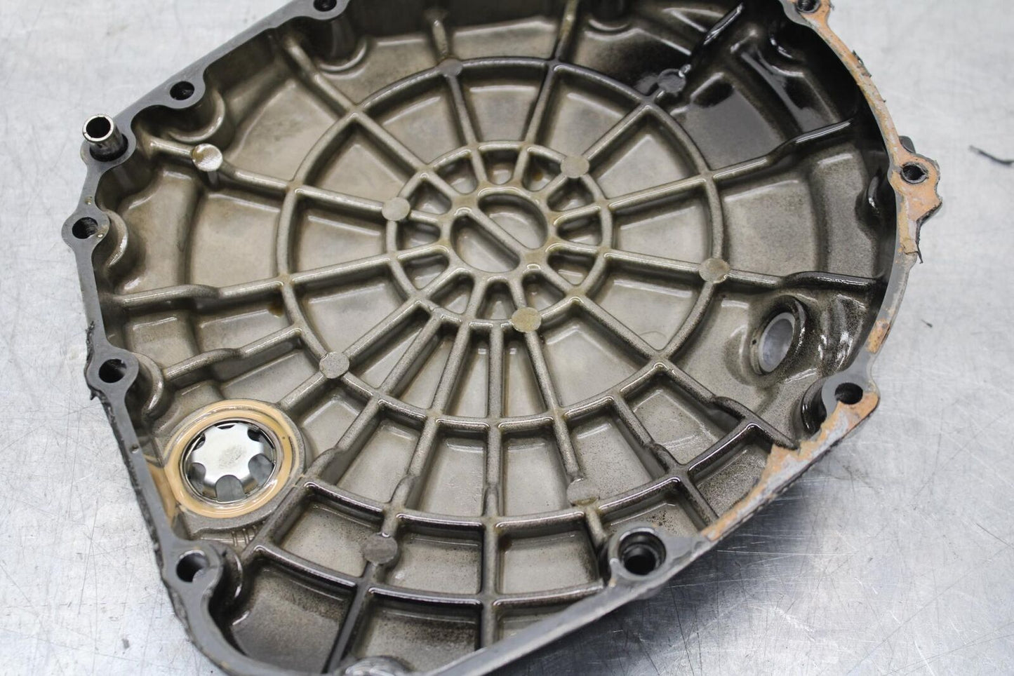 1999 Suzuki GSXR600 CLUTCH SIDE ENGINE MOTOR COVER 11340-33E00 11381-33E02 BB580