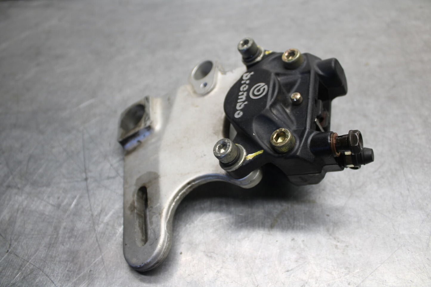 06-07 DUCATI MONSTER 695 REAR BACK BRAKE CALIPER W MOUNT BRACKET BB674