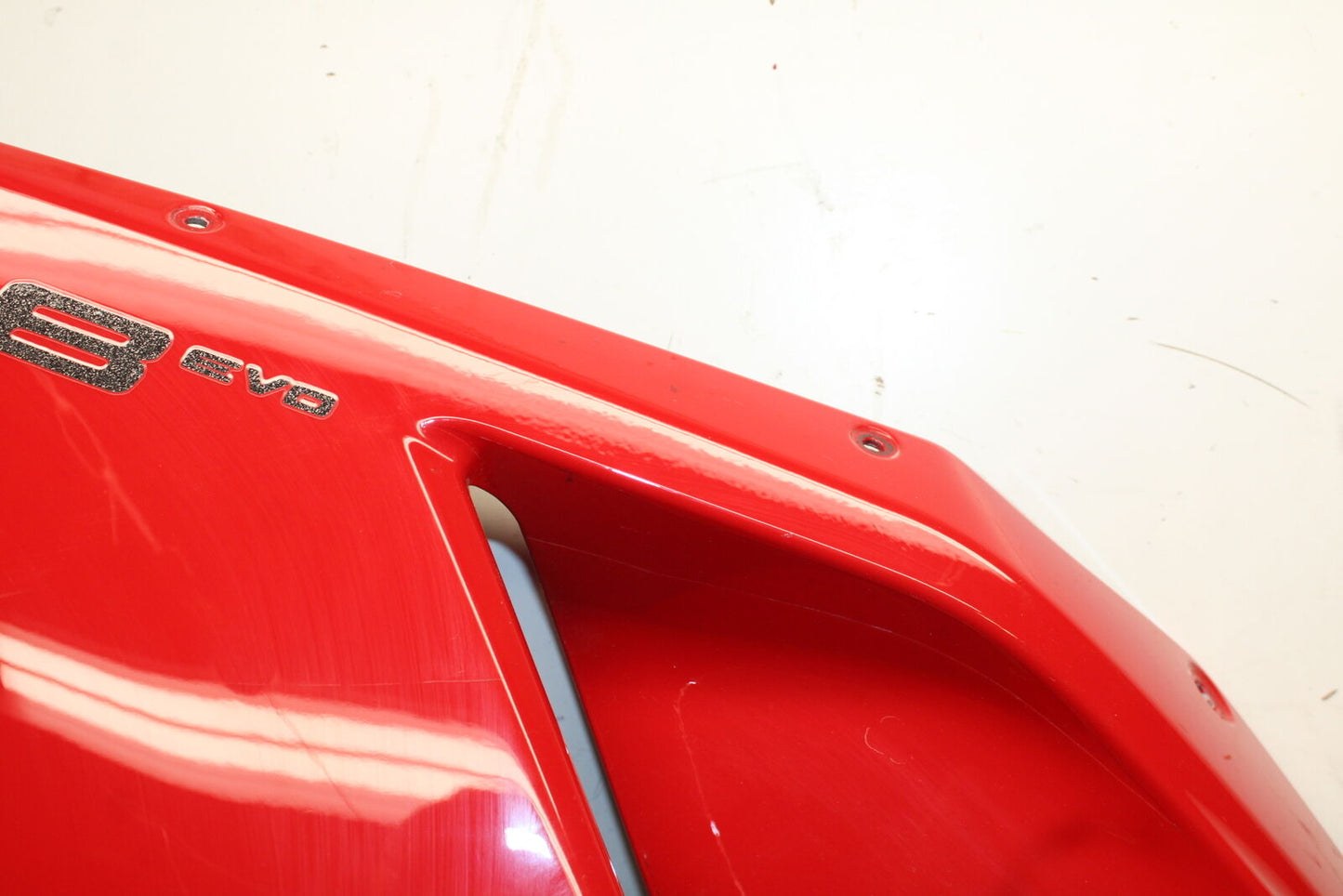 08-13 DUCATI 848 EVO LEFT LOWER MID UPPER SIDE FAIRING COWL BB667