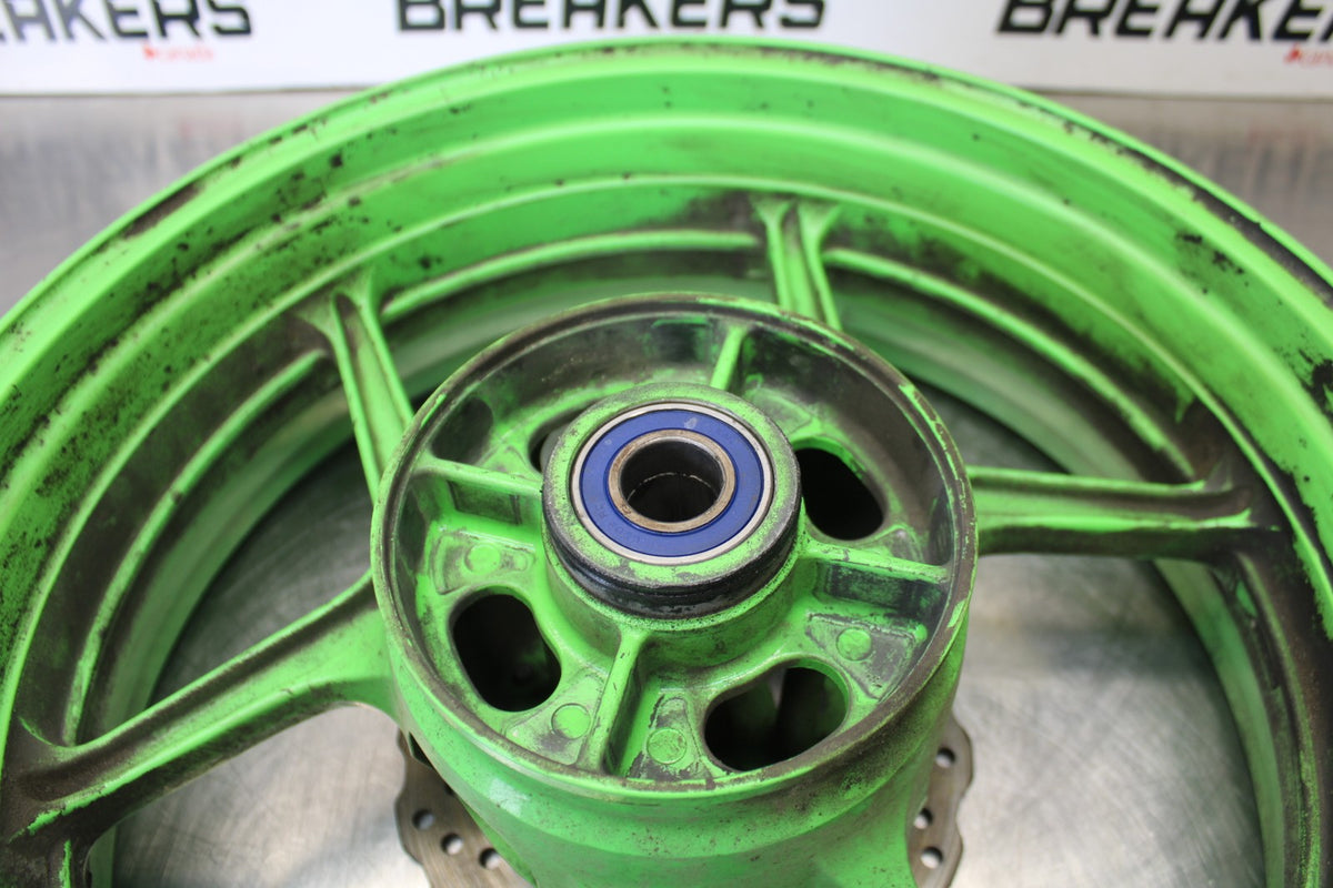 2007 Kawasaki Ninja ZX6R ZX600P REAR WHEEL BACK RIM & ROTOR BB175