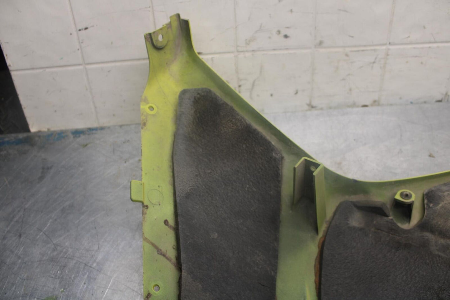 07-08 KAWASAKI NINJA ZX6R YELLOW RIGHT LOWER MID UPPER SIDE FAIRING COWL BB456