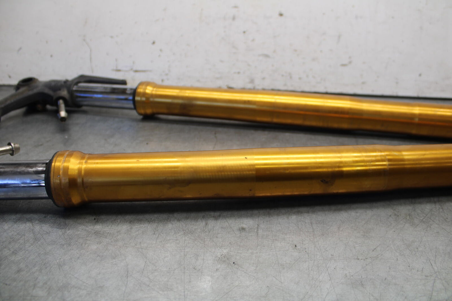 07-08 TRIUMPH DAYTONA 675 FRONT FORKS SHOCK SUSPENSION SET PAIR T2044110 BB685