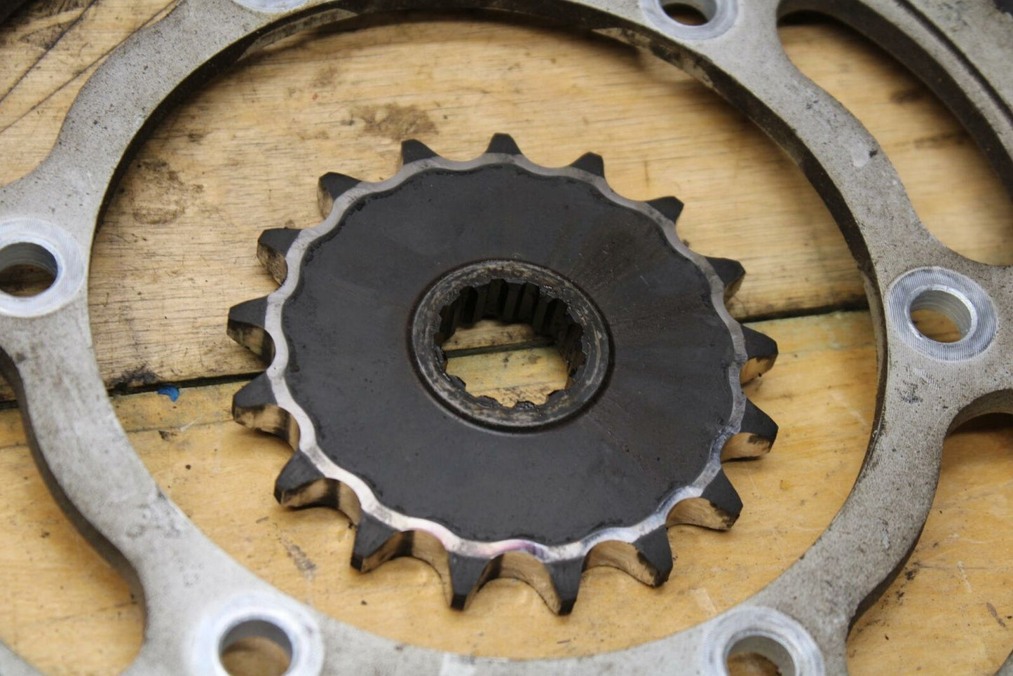 91-93 YAMAHA FZR1000 REAR BACK & FRONT SPROCKET W CHAIN