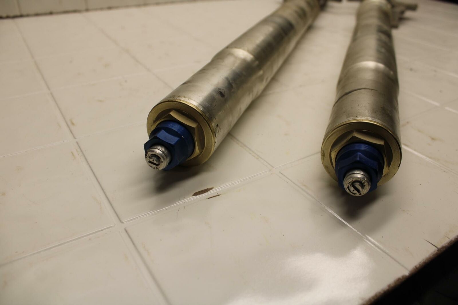 01-02 SUZUKI GSXR750 FRONT FORKS SHOCK SUSPENSION SET PAIR BB402