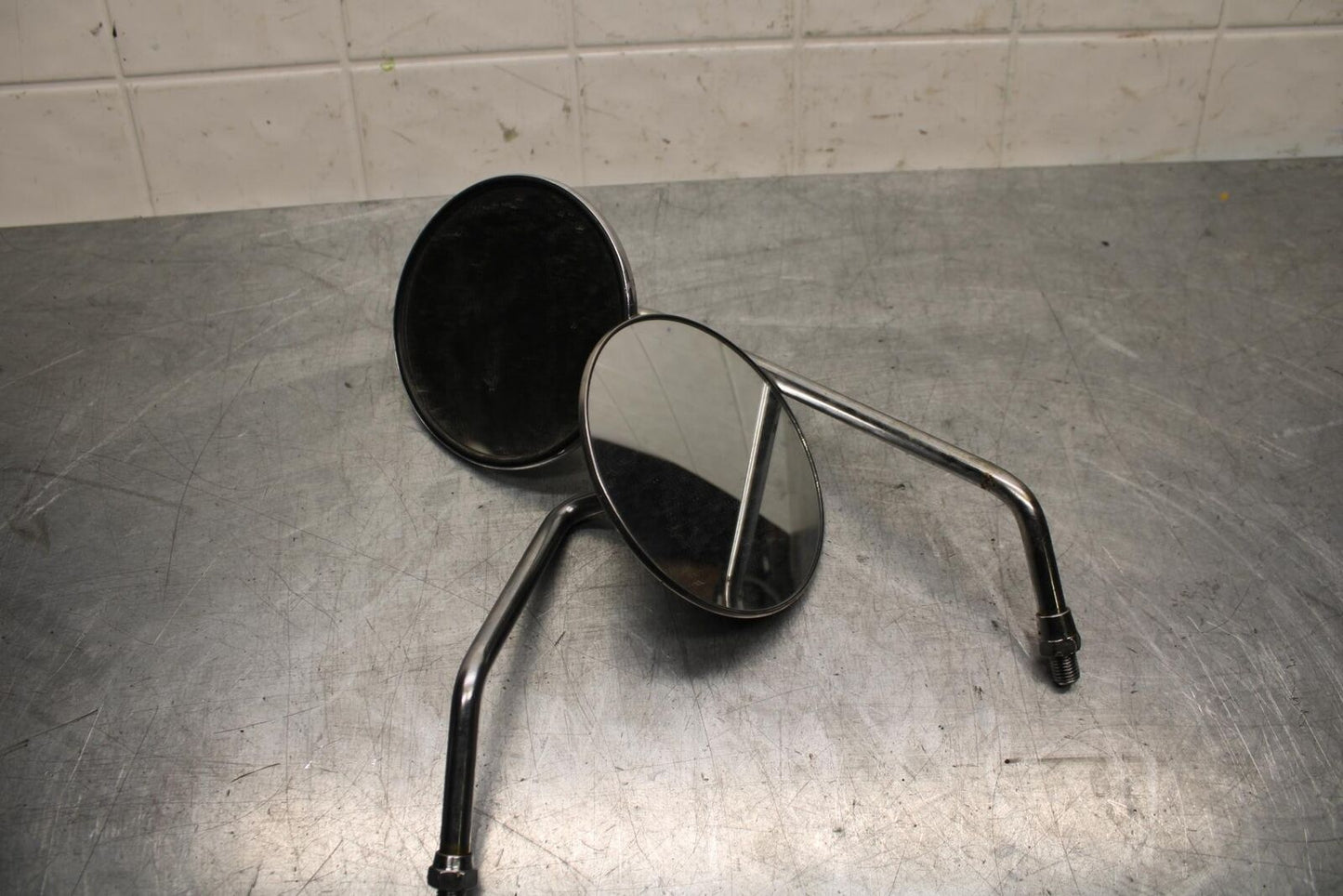 1977 Honda CB550K --- MIRRORS REARVIEW LEFT RIGHT PAIR SET BB592