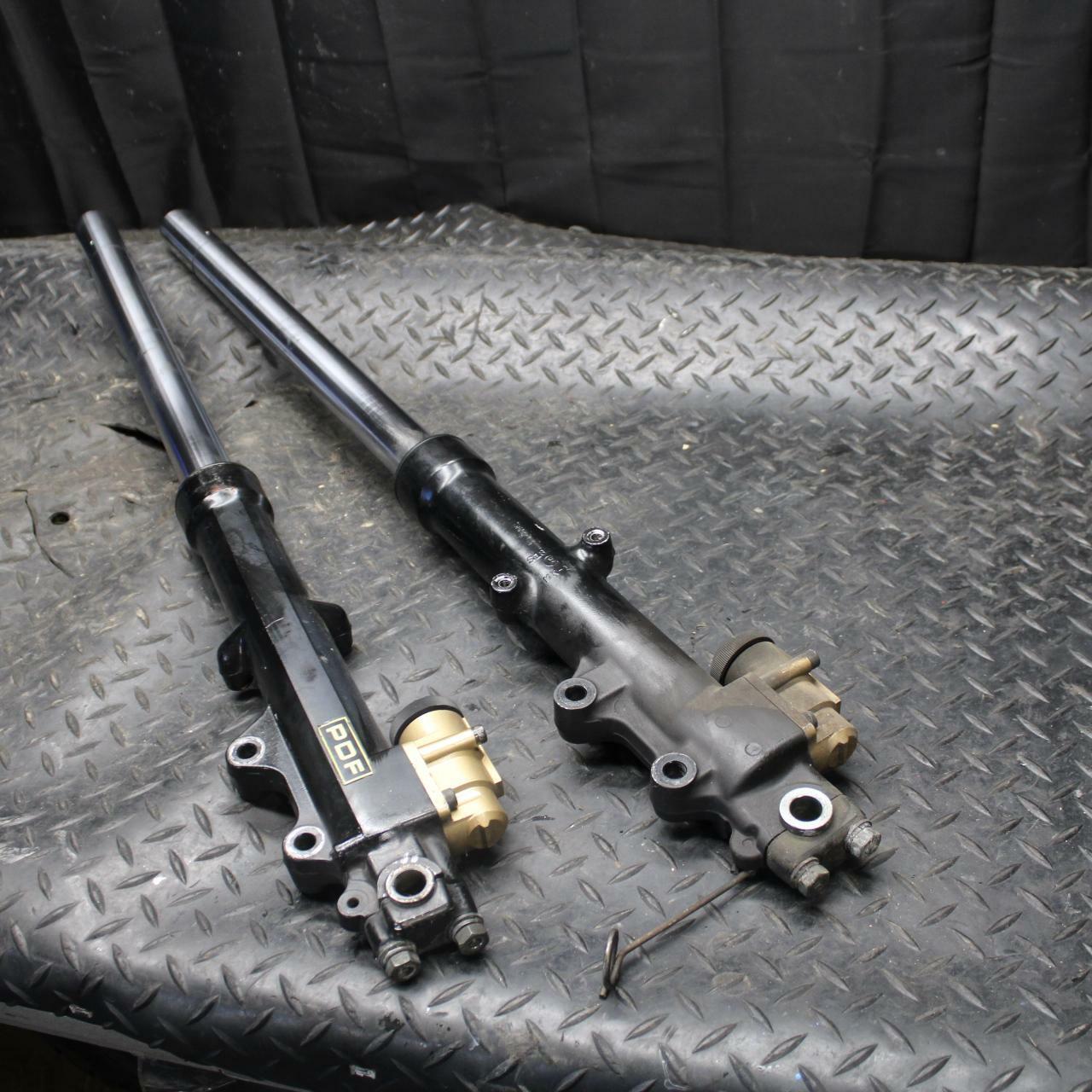 86 SUZUKI GS750ES FRONT FORKS SHOCK SUSPENSION SET PAIR BB233