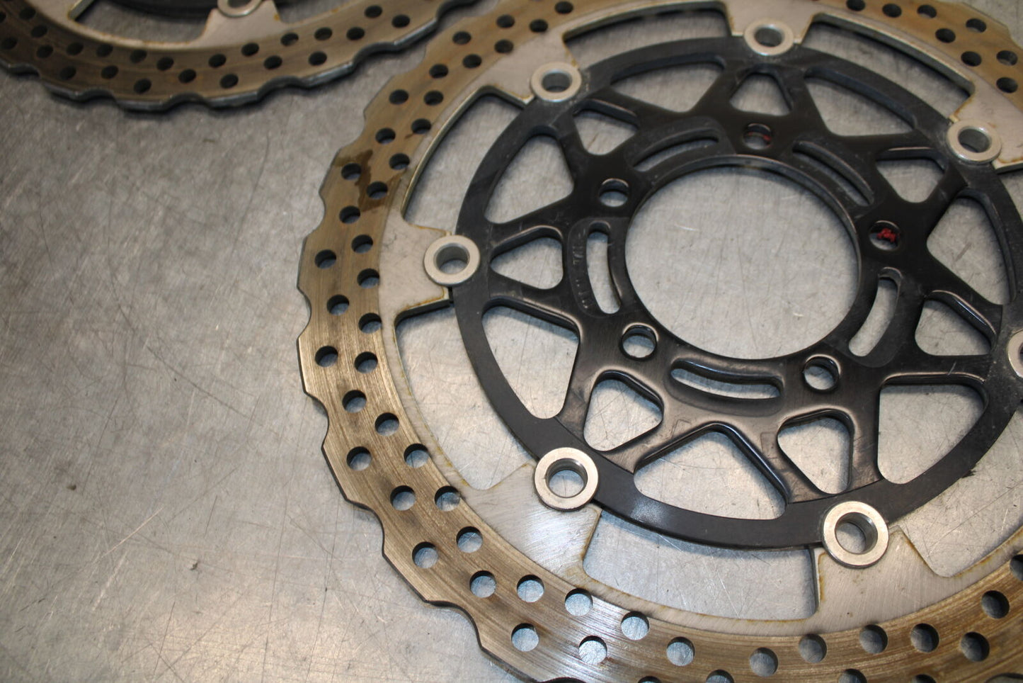 19-23 KAWASAKI NINJA ZX6R FRONT LEFT RIGHT BRAKE ROTORS DISCS BB701