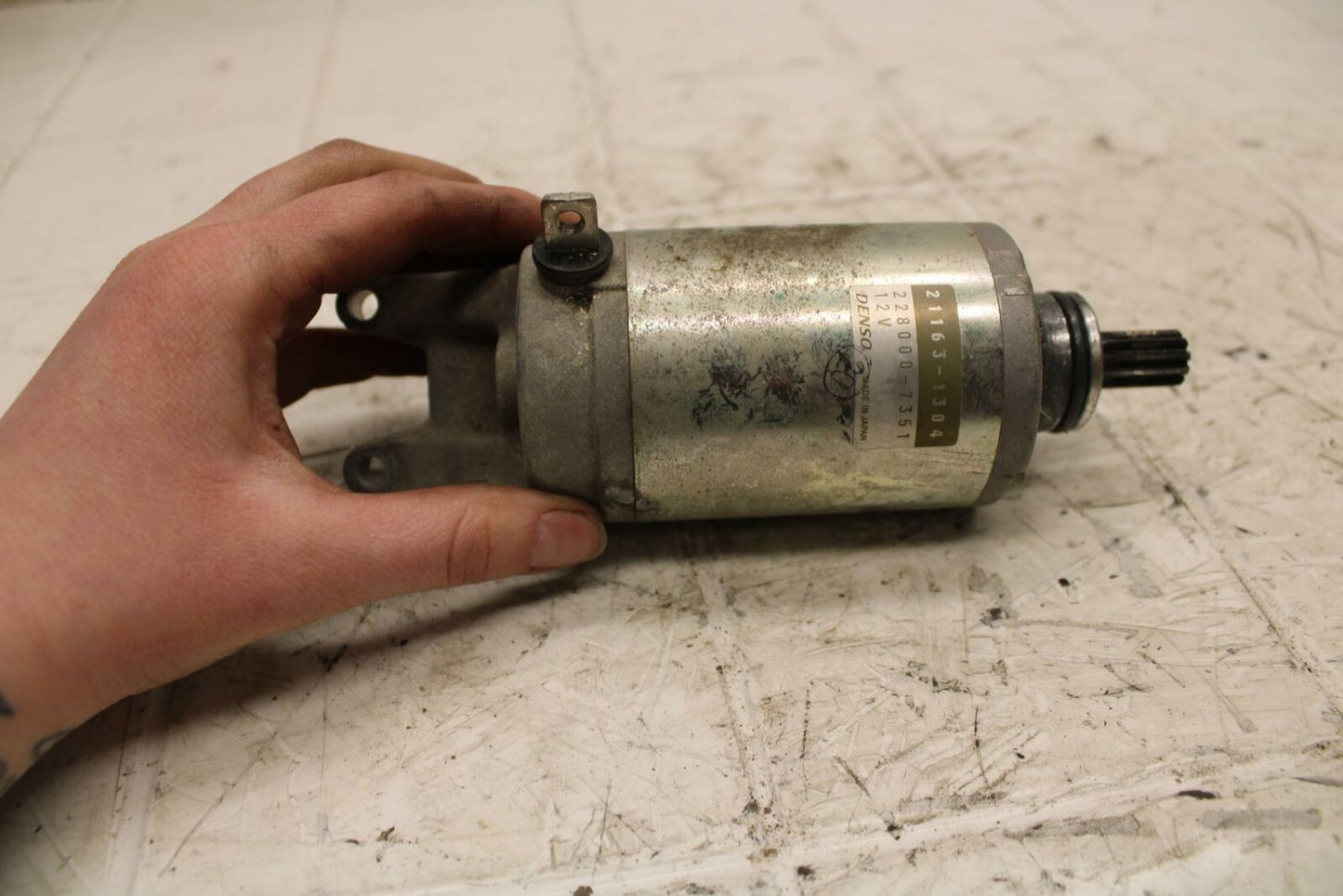 01 KAWASAKI NINJA ZX6R ENGINE STARTING STARTER MOTOR -DC 12V BB25