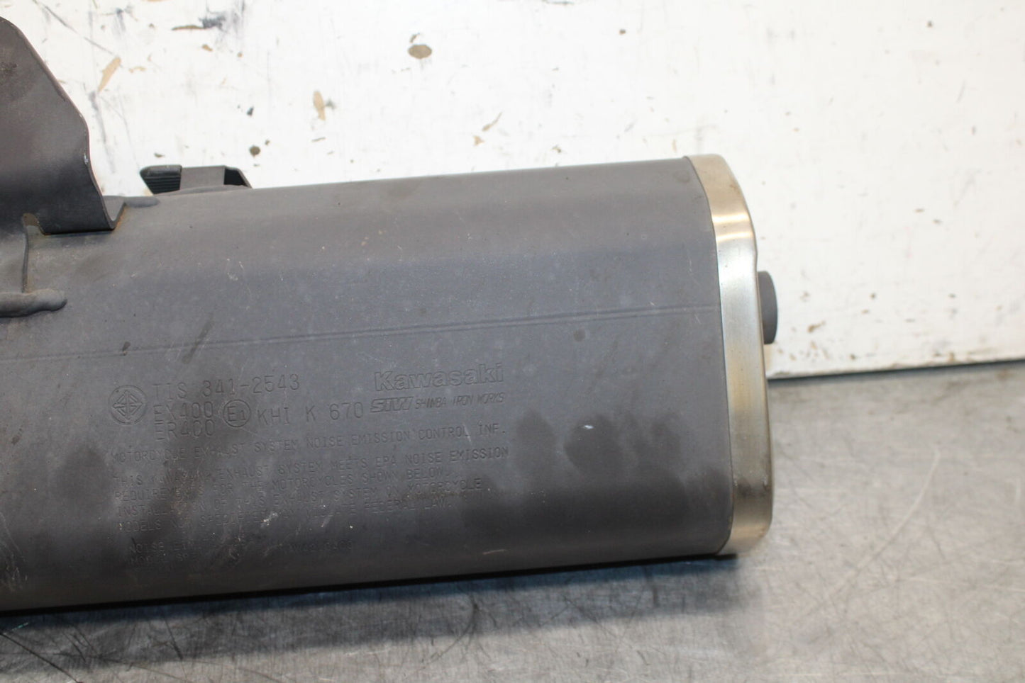 19-22 KAWASAKI Z400 EXHAUST PIPE MUFFLER SLIP ON CAN SILENCER BB738