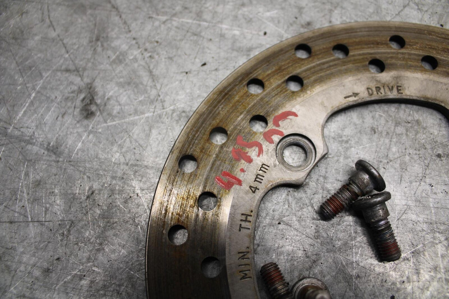 1999 Honda Super Hawk 1000 VTR1000F REAR ROTOR BACK BRAKE DISC BOLT BB51