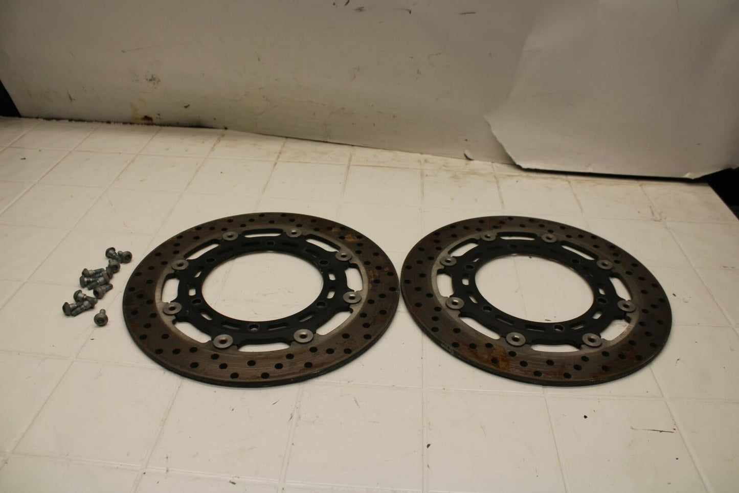 01-05 YAMAHA FZS1000 FRONT LEFT RIGHT BRAKE ROTORS DISCS BB 04