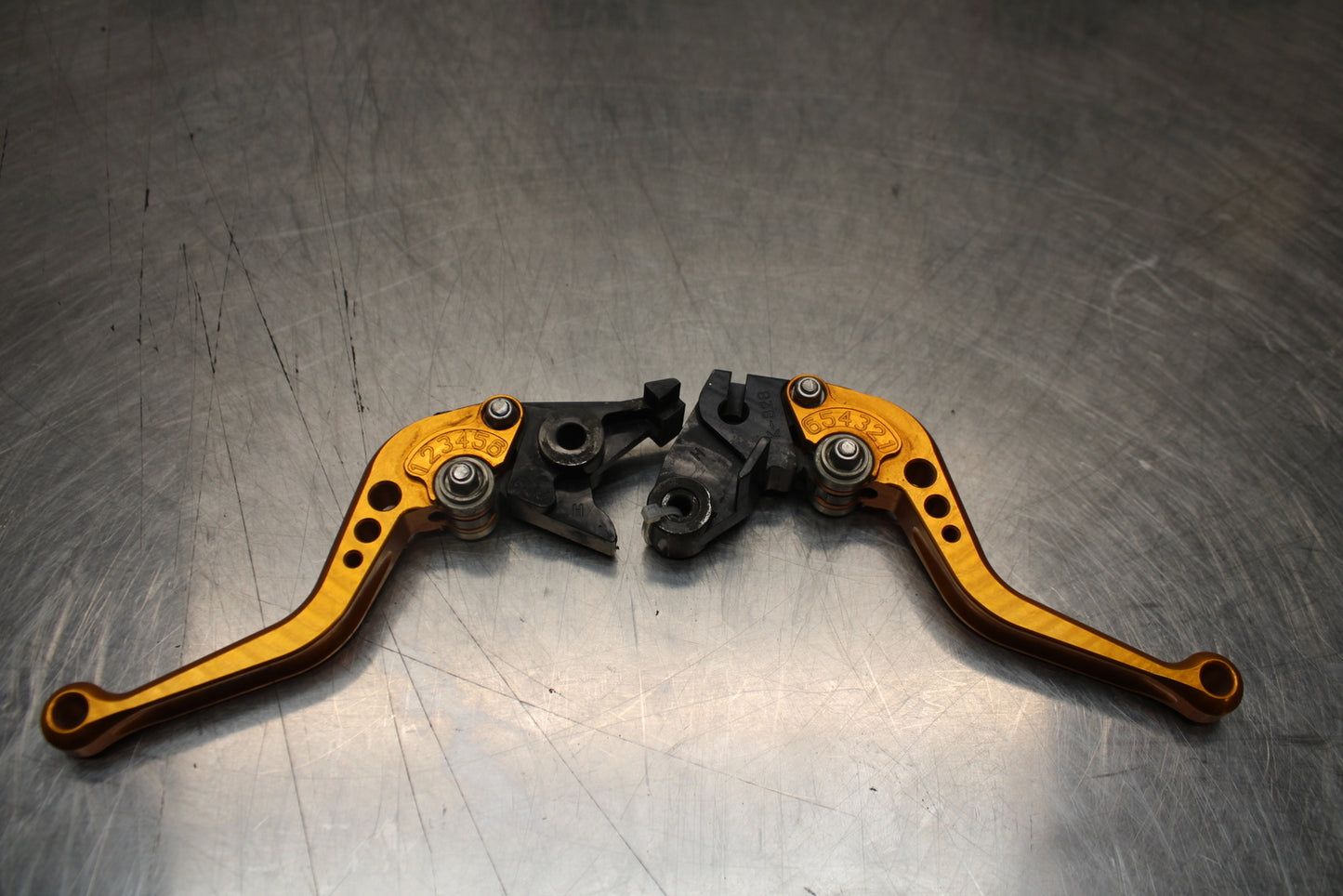 04-05 KAWASAKI NINJA ZX10R PAZZO RACING CLUTCH LEVER & FRONT BRAKE LEVER BB163