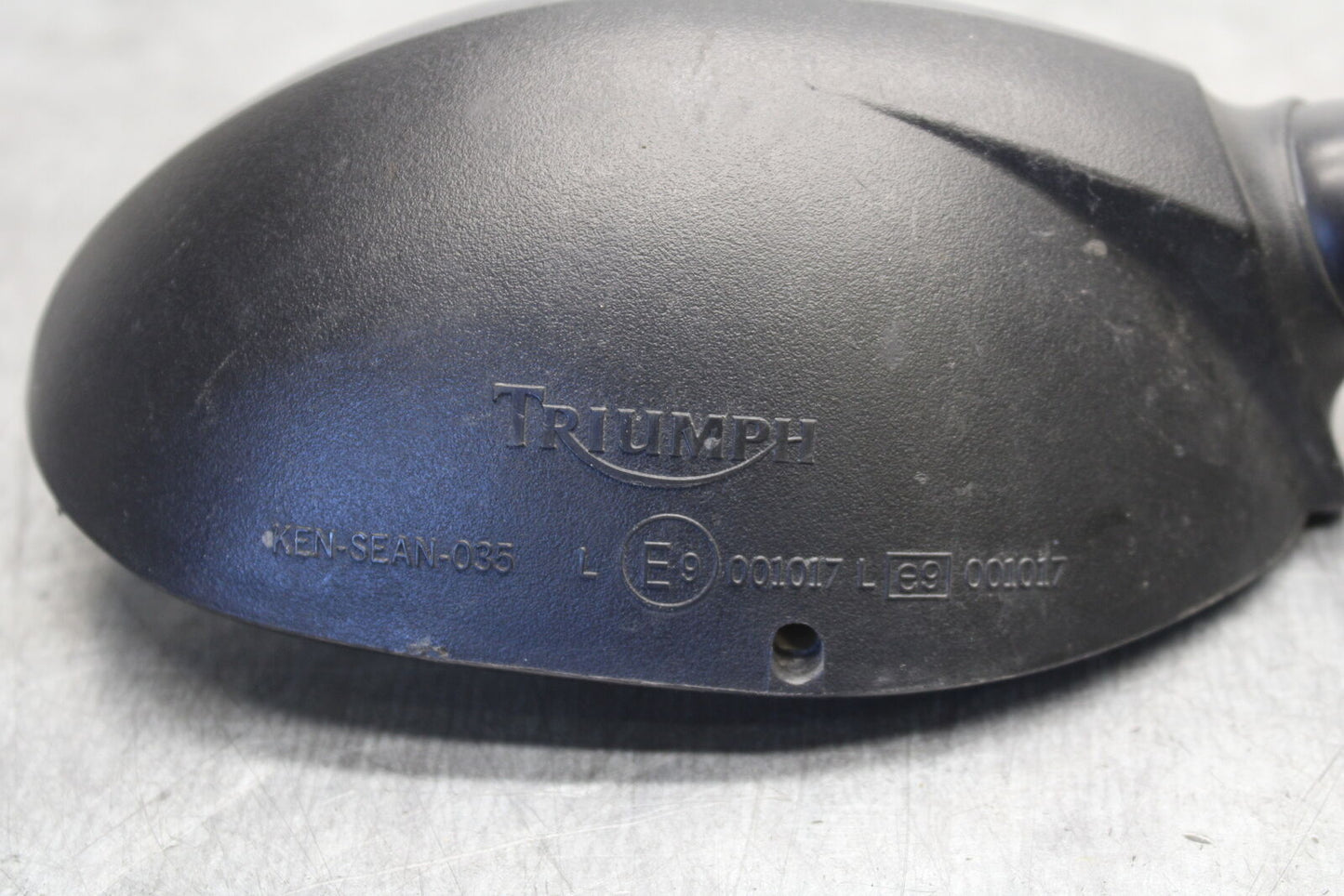 07-08 TRIUMPH DAYTONA 675 RIGHT SIDE REAR VIEW MIRROR T2060057 BB685