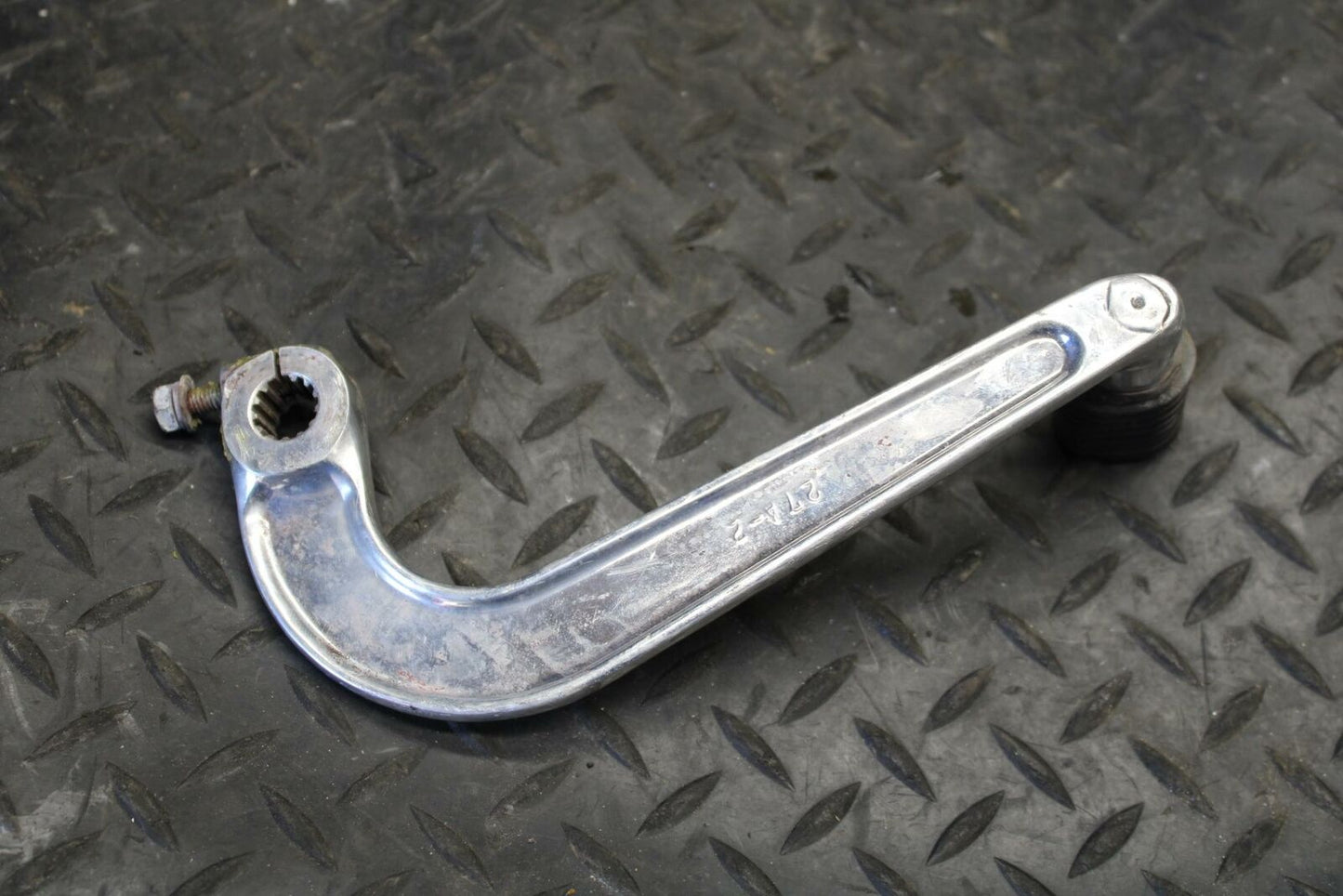 86 SUZUKI GSXR1100 G POLISHED RIGHT REARSET BRAKE FOOT PEDAL BB227