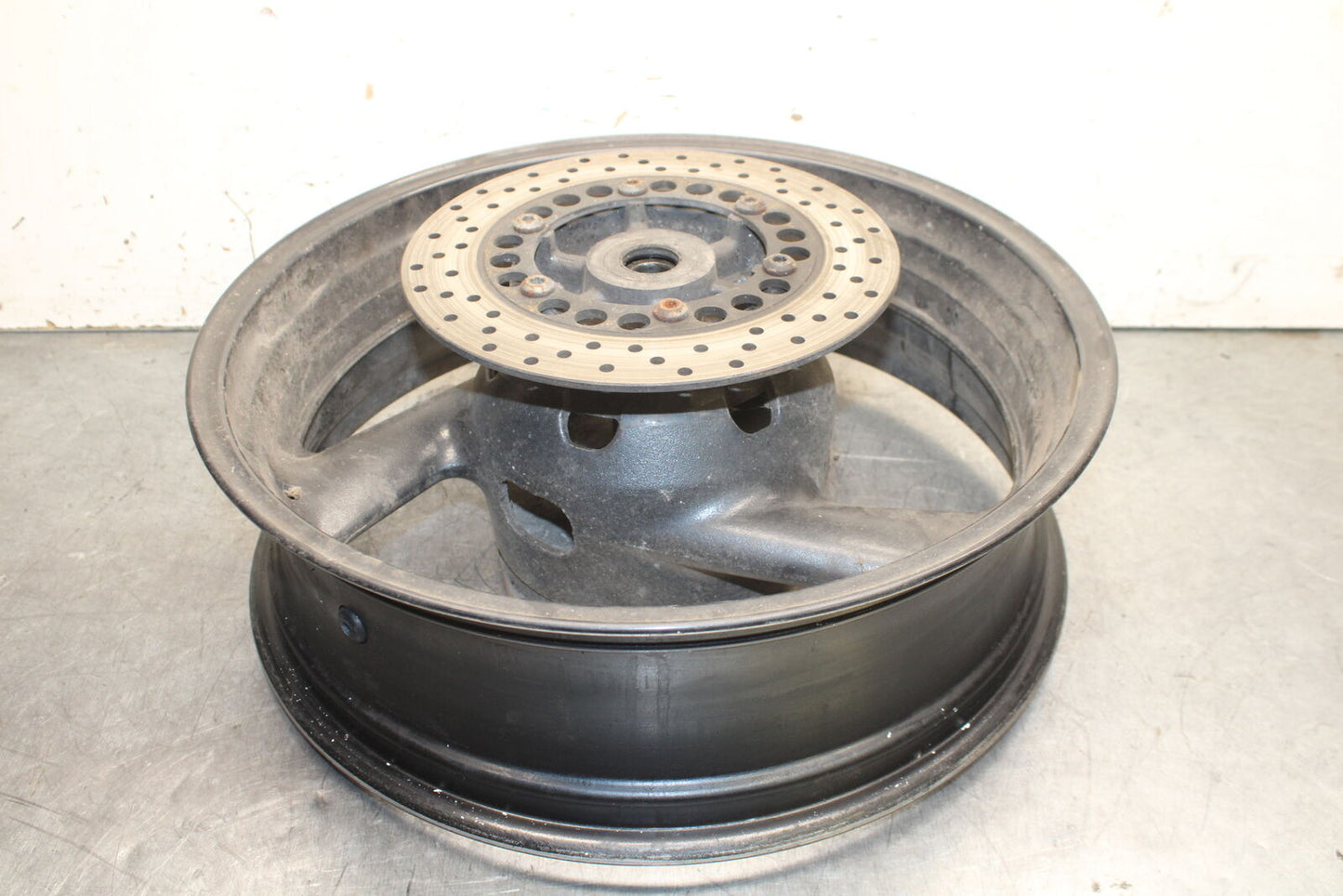 96-07 YAMAHA YZF600R REAR WHEEL BACK RIM AND ROTOR BB746