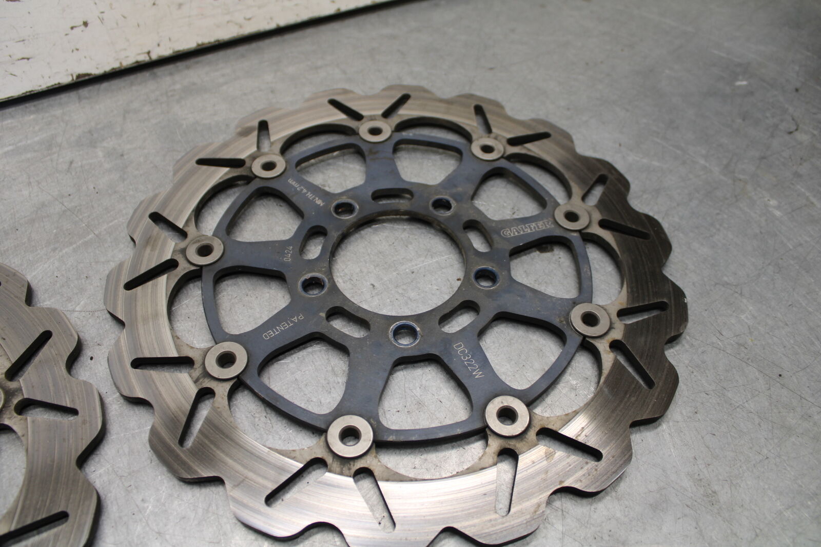 04-05 SUZUKI GSXR600 AFTERMARKET GALFER FRONT LEFT RIGHT BRAKE ROTORS DISCS BB65