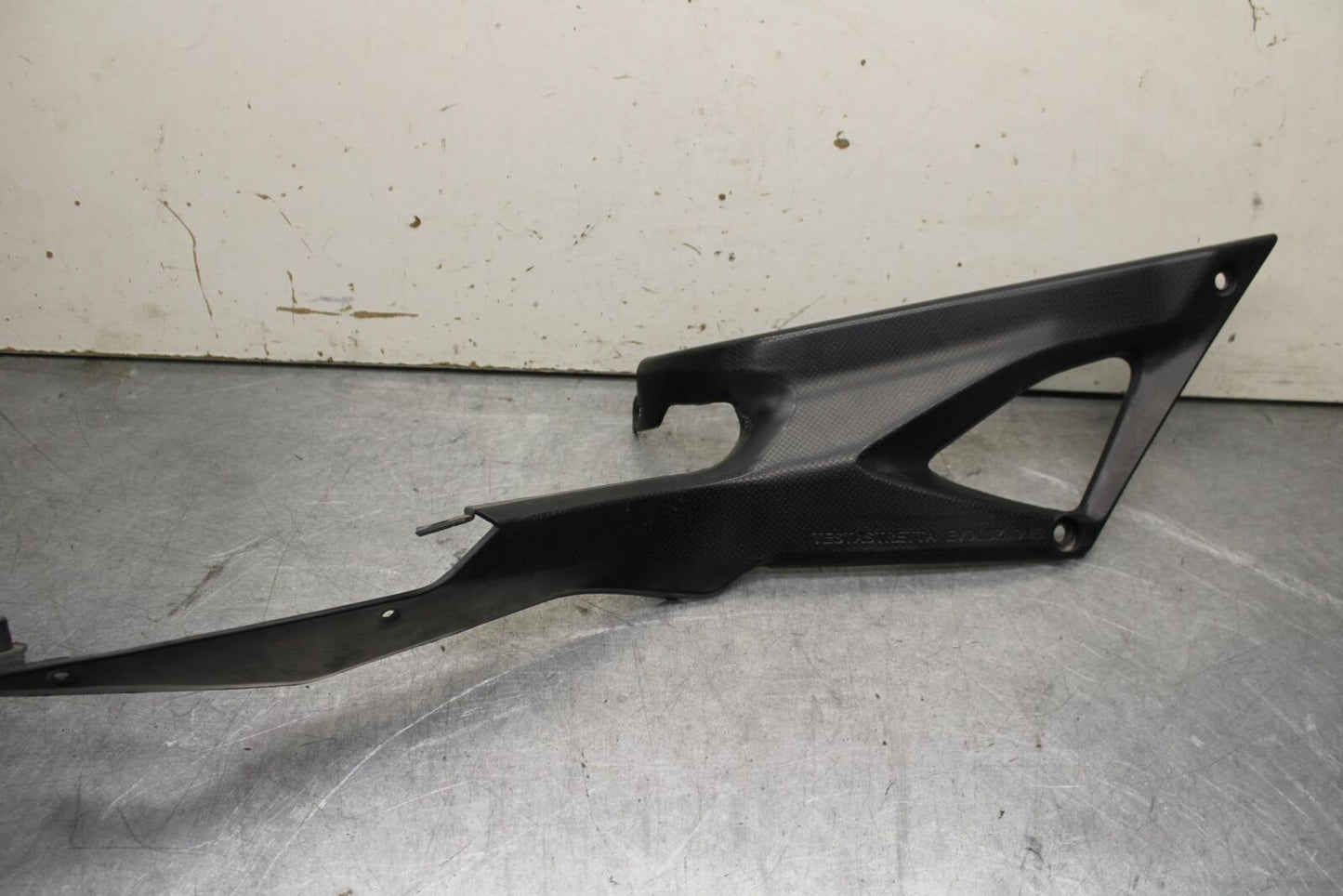 08-10 DUCATI 848 PAIR SET FRONT SIDE SEAT SADDLE PANEL TRIM COWL FAIRING BB623