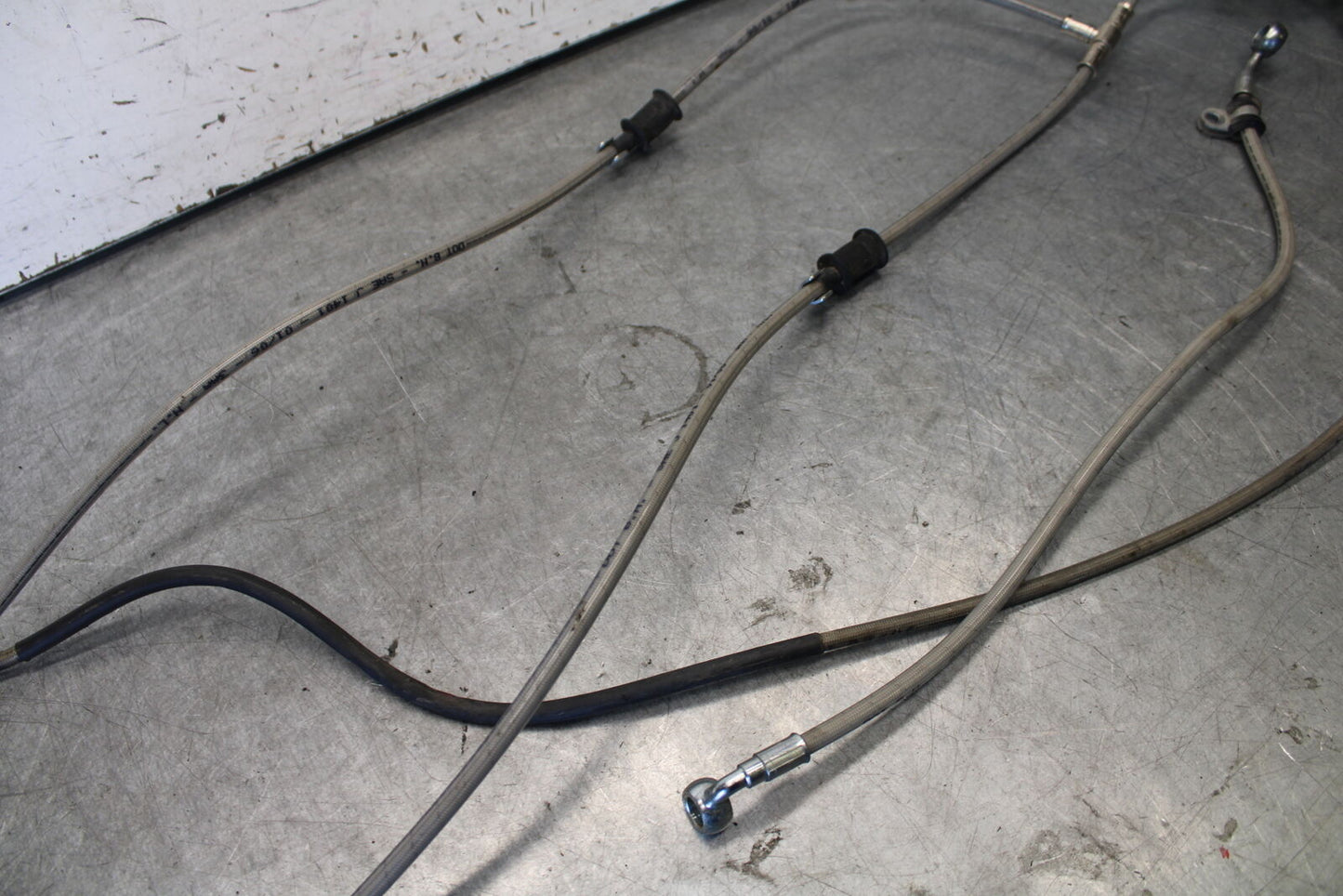 06-07 DUCATI MONSTER 695 FRONT REAR BRAKE CALIPER HOSES LINES SET BB674