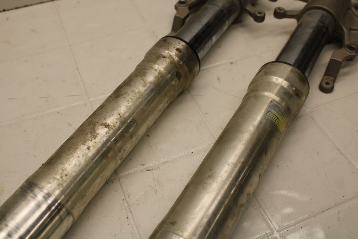 01-02 SUZUKI GSXR750 FRONT FORKS SHOCK SUSPENSION SET PAIR BB402