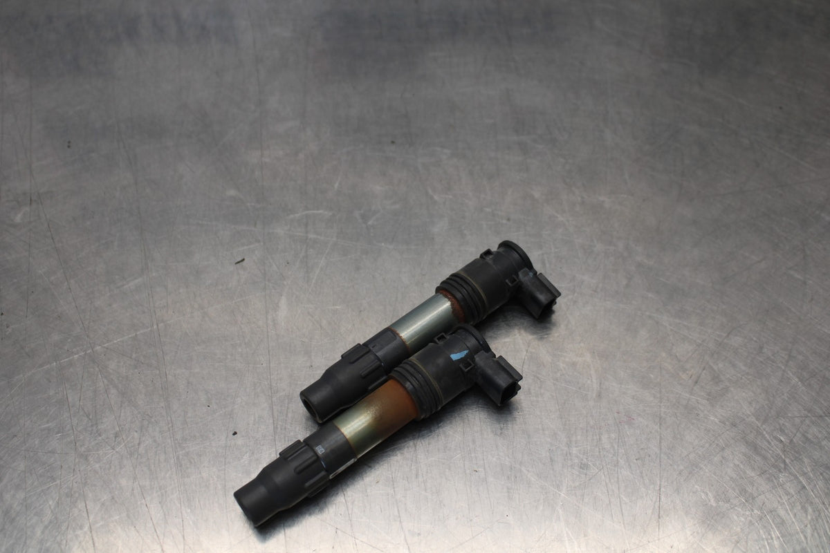 13-17 KAWASAKI NINJA 300 EX300 ABS IGNITION COILS COIL SPARK PLUG CAPS BB189