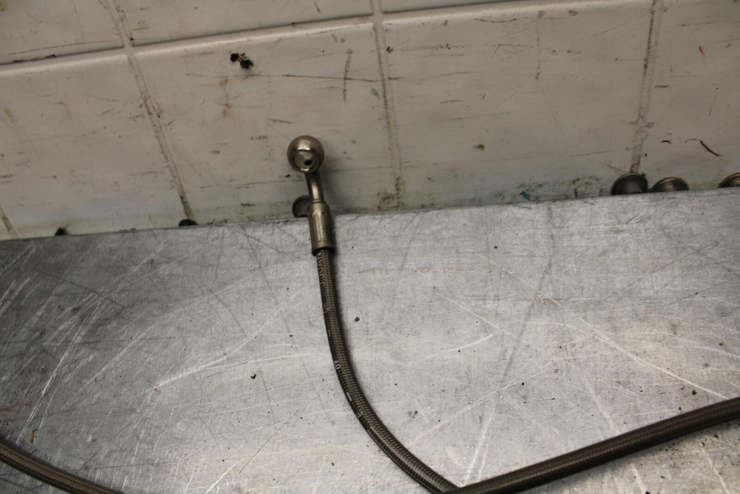 06-07 TRIUMPH DAYTONA 675 DAYTONA 675 BRAIDED FRONT BRAKE CALIPER HOSES BB441