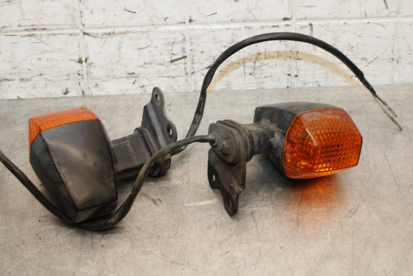 00-01 KAWASAKI ZZR600 FRONT LEFT RIGHT TURN SIGNALS LIGHT INDICATORS BB568