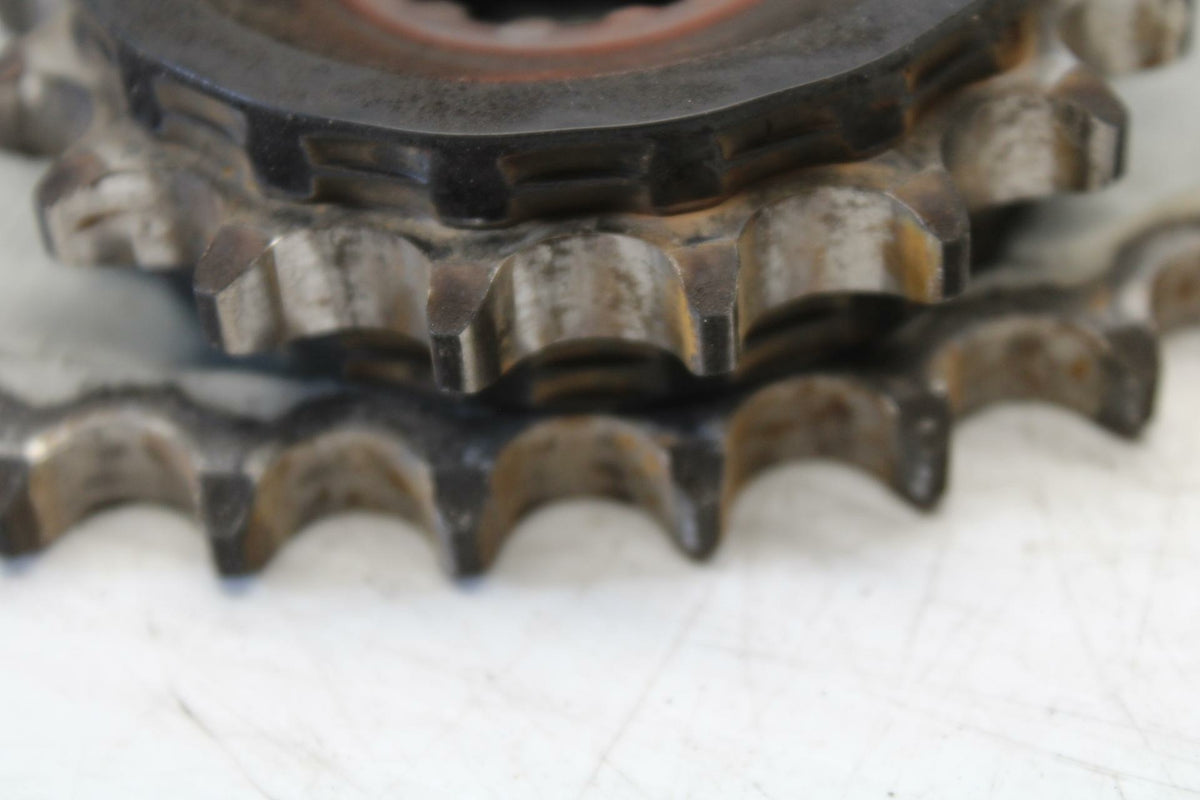 09-14 YAMAHA YZF R1 REAR BACK FRONT SPROCKET SET BB286