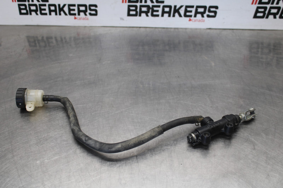 08 KAWASAKI ZX6R REAR BACK BRAKE MASTER CYLINDER W RESERVOIR BB896
