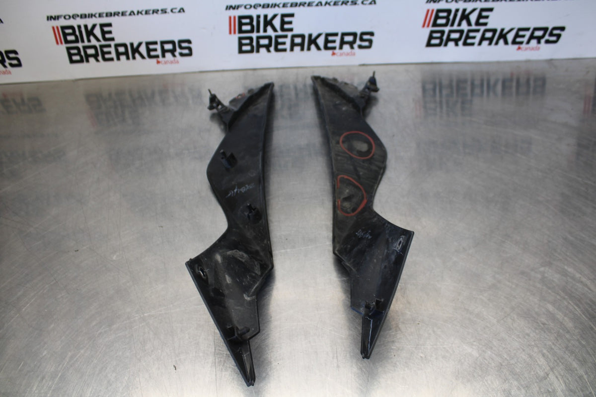 13-17 KAWASAKI NINJA 300 EX300 ABS RIGHT LEFT GAS FUEL TANK PANELS COVERS BB189