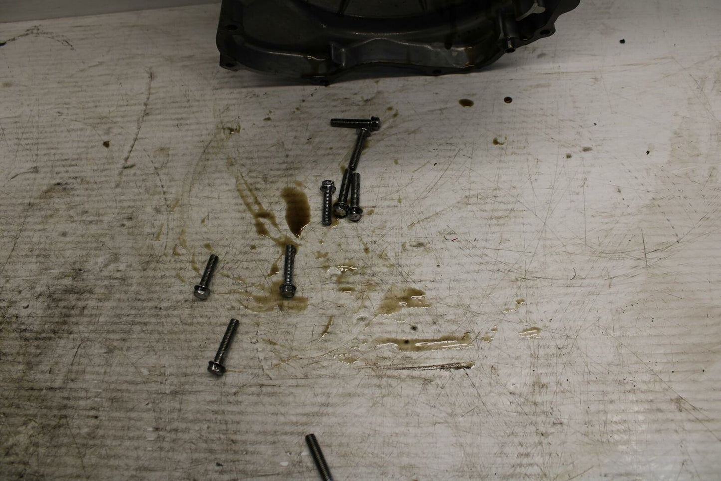 90-07 KAWASAKI ZZR 250 CLUTCH SIDE ENGINE MOTOR COVER BB298