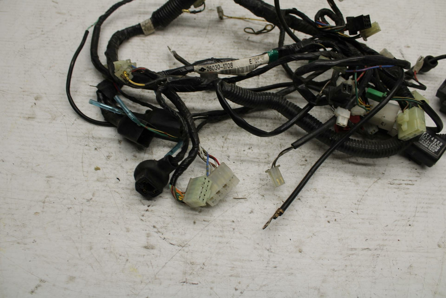 90-07 KAWASAKI ZZR 250 MAIN ENGINE WIRING HARNESS MOTOR WIRE LOOM BB298