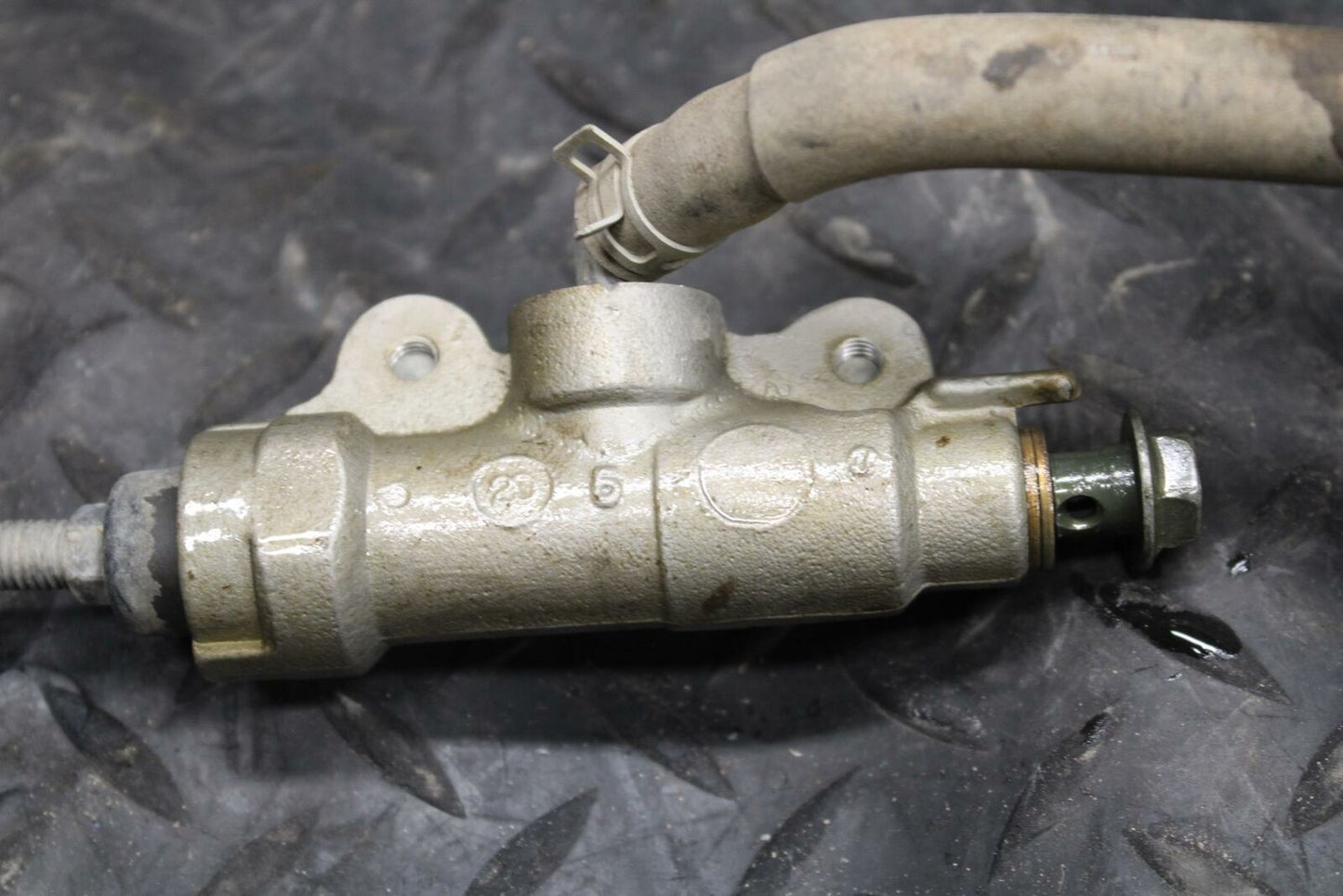 03-06 SUZUKI QUADSPORT Z400 REAR BACK BRAKE MASTER CYLINDER W RESERVOIR BB207