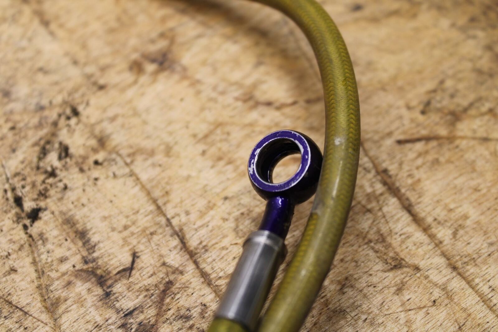 01-03 SUZUKI GSXR600 BRAIDED REAR BACK BRAKE HOSE FLUID LINE 37" BB336