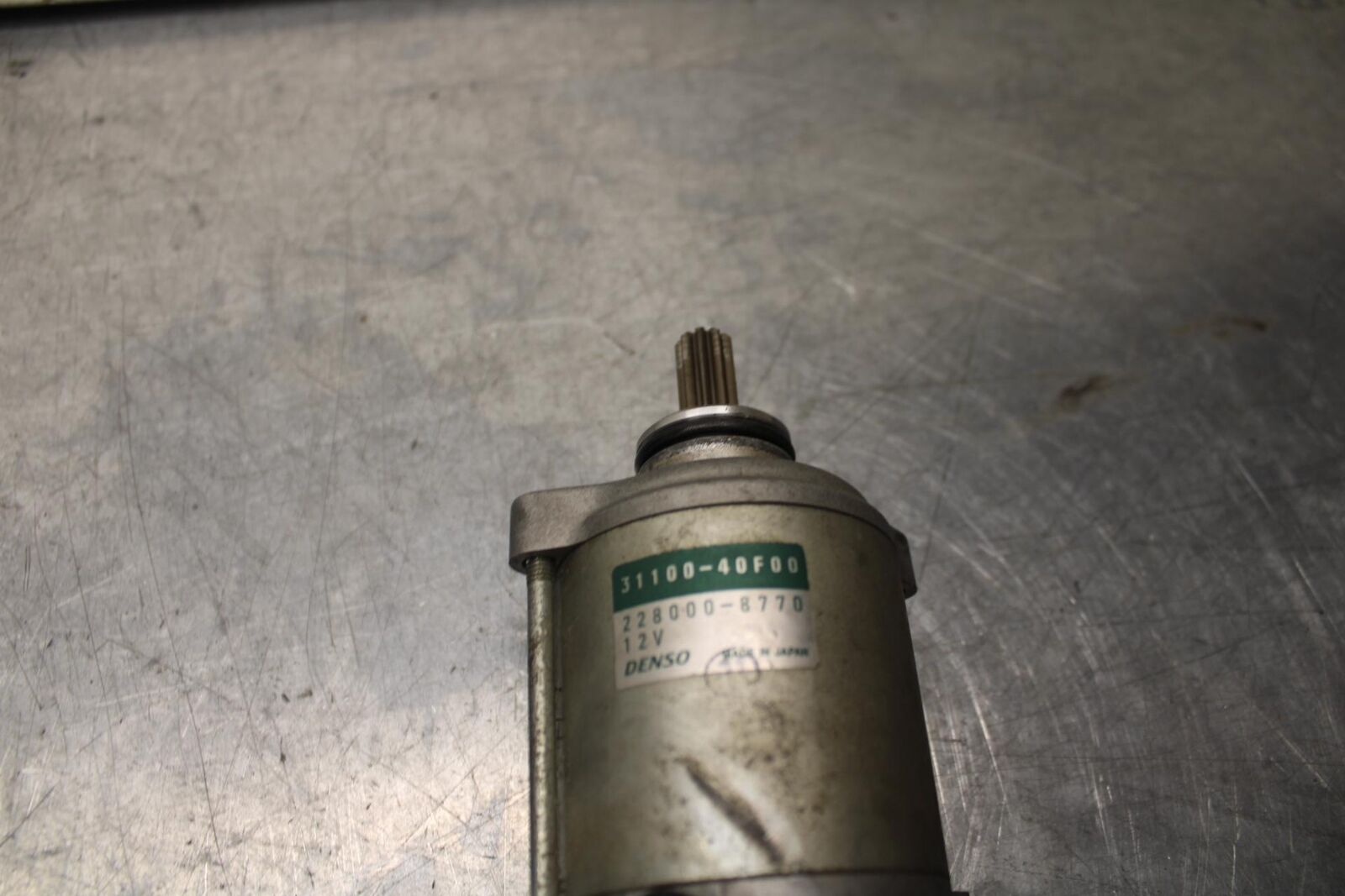 01 SUZUKI GSXR1000 ENGINE STARTING STARTER MOTOR -DC 12V 1100-40F00 BB100