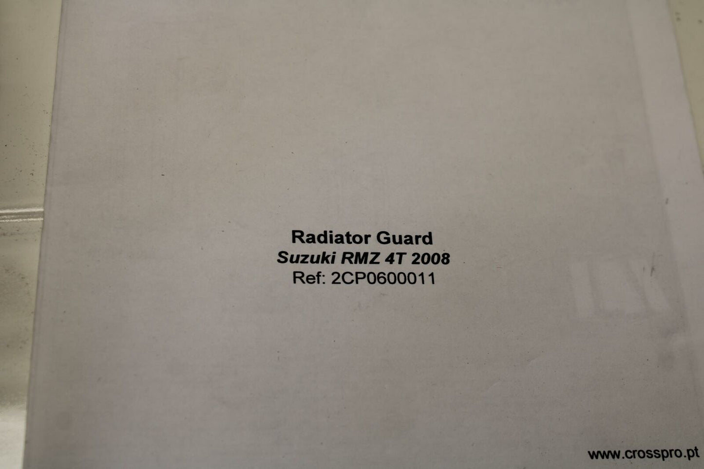 08-09 SUZUKI RMZ450 CROSSPRO RADIATOR GUARD SHIELD