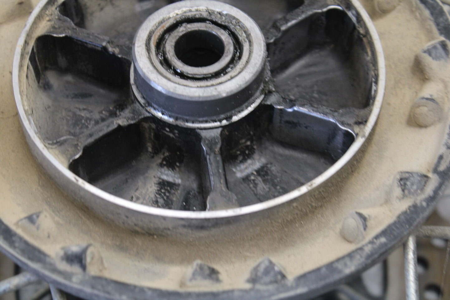 08-18 KAWASAKI KLR650 REAR WHEEL BACK RIM BB707