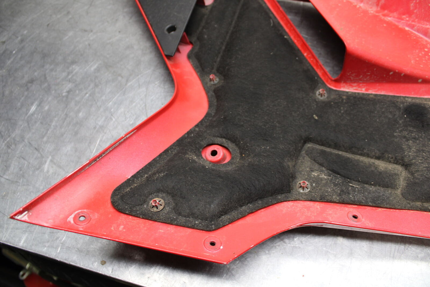 08-13 DUCATI 848 EVO RIGHT LOWER MID UPPER SIDE FAIRING COWL BB667