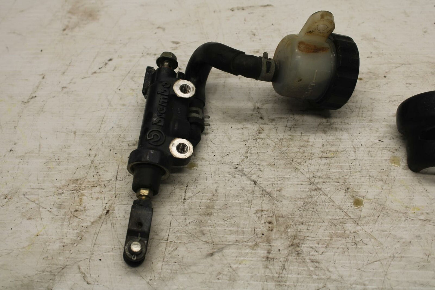 03-04 YAMAHA ROAD STAR 1600 REAR BACK BRAKE MASTER CYLINDER W RESERVOIR BB279
