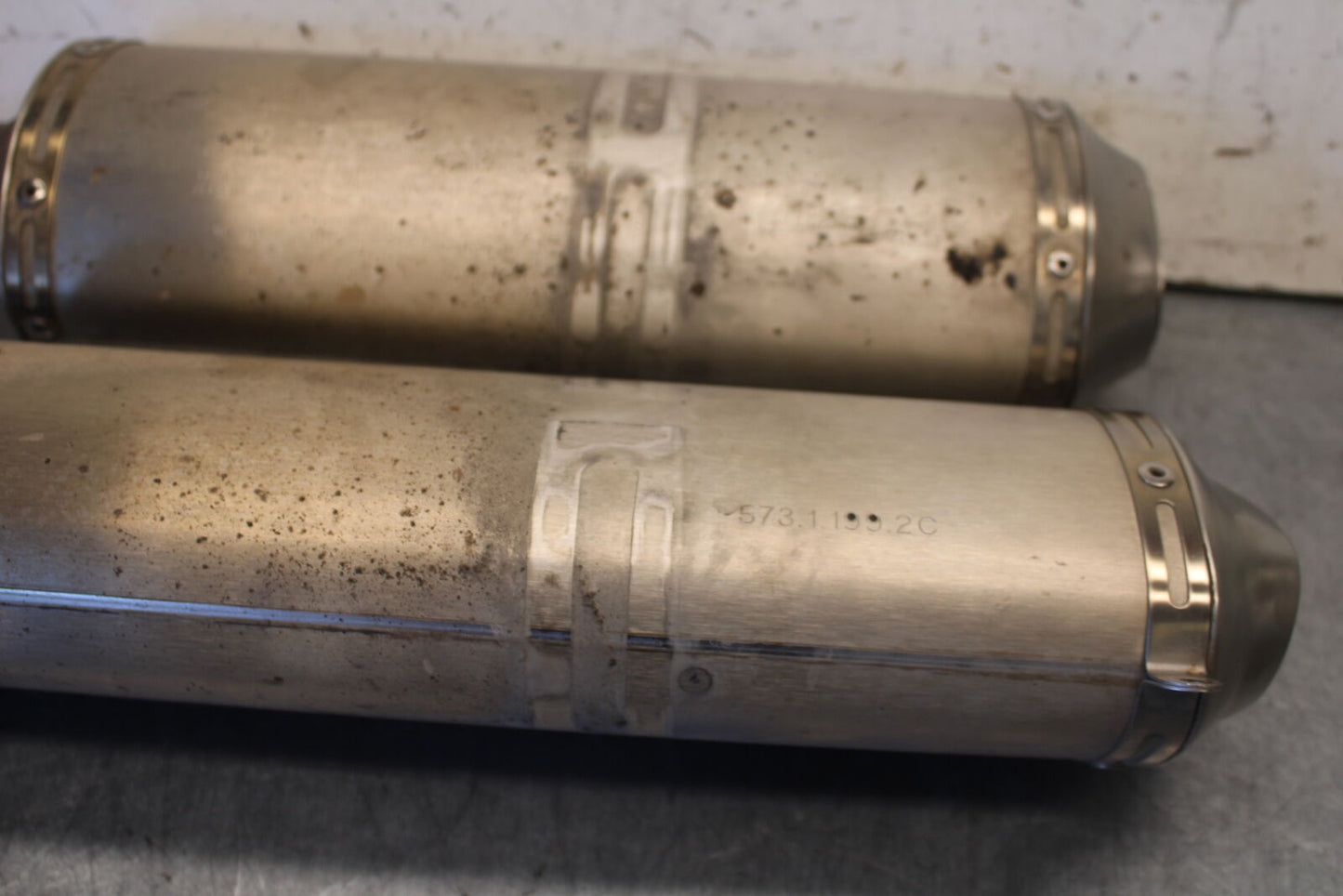 07-08 DUCATI 1098 EXHAUST PIPE MUFFLER SLIP ON CAN SILENCER BB699