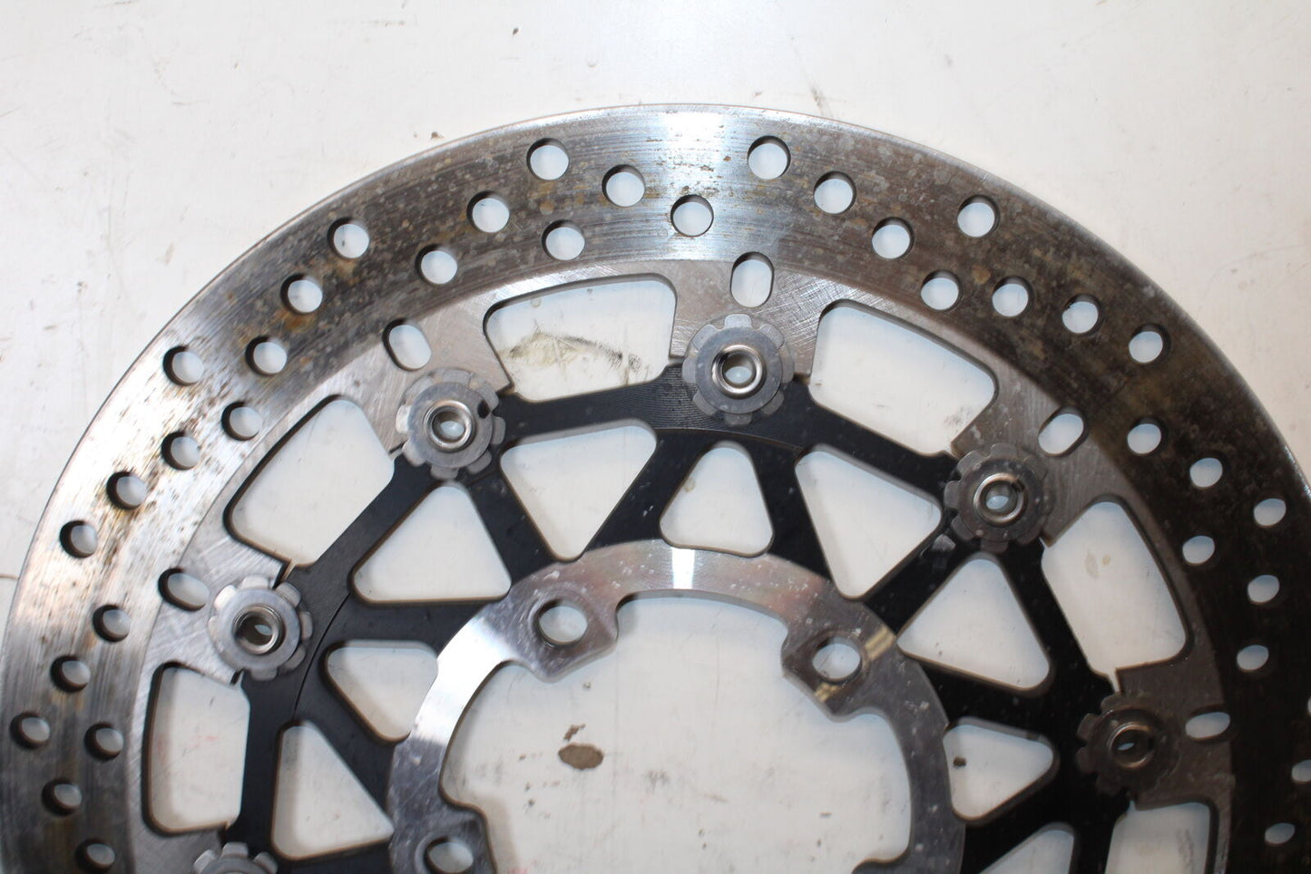 19-21 TRIUMPH SPEED TWIN 1200 FRONT LEFT RIGHT BRAKE ROTORS DISCS T2024400 BB653