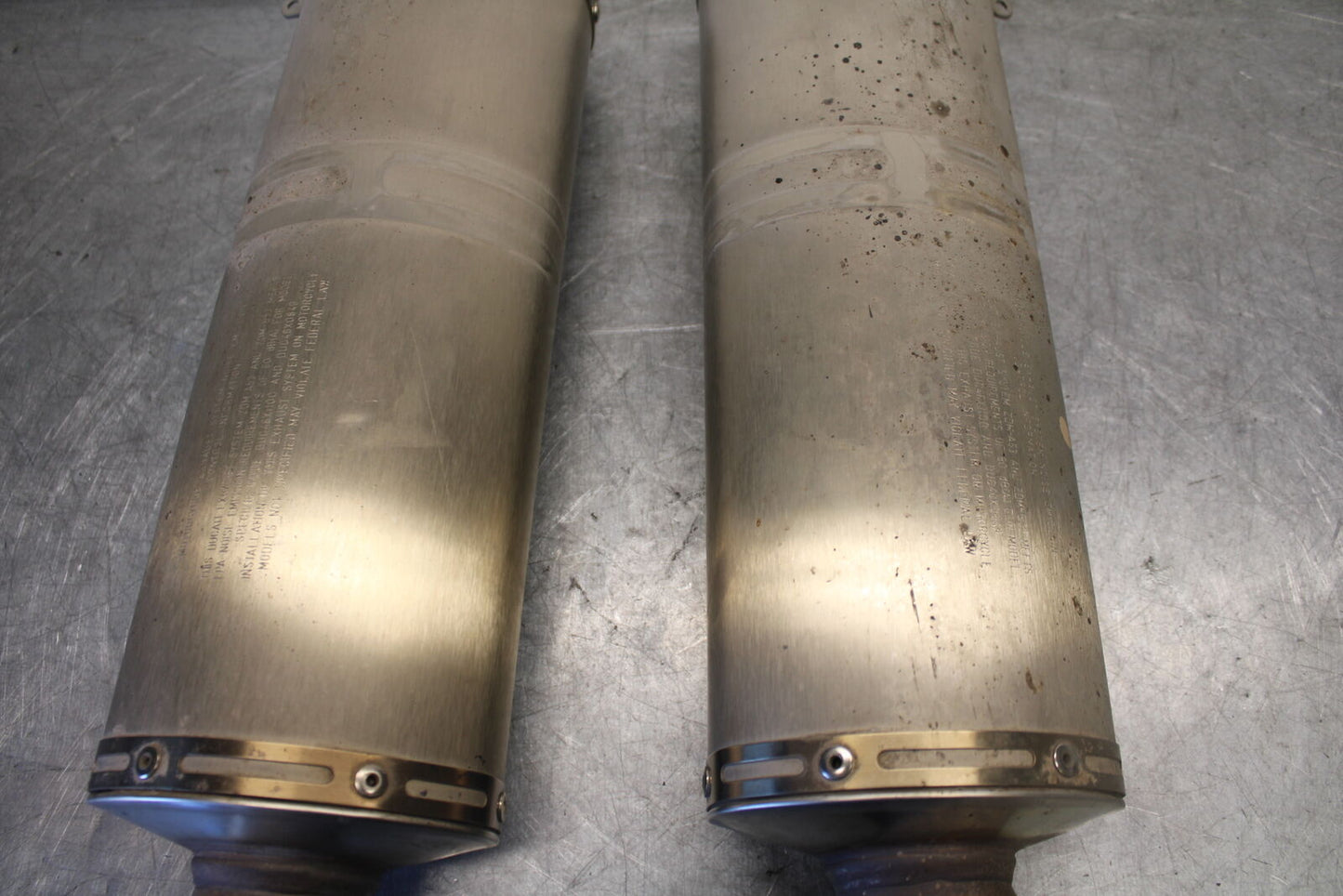 07-08 DUCATI 1098 EXHAUST PIPE MUFFLER SLIP ON CAN SILENCER BB699